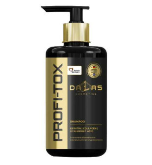 DALAS Szampon do włosów cienkich, łamliwych, z rozdwojonymi końcówkami PROFI-TOX, 970 ml z pompką 
