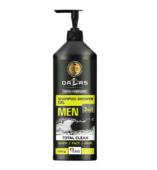 DALAS MEN Żel pod prysznic 3W1 do twarzy, ciała i włosów TOTAL CLEAN, 1000 g 2